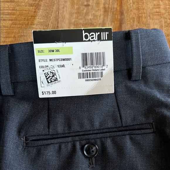 Bar III Black Dress Pants Classic Style - Picture 3 of 7